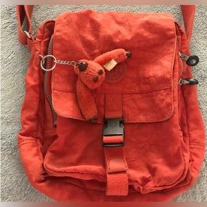 Kipling Cross Body Messenger Bag - Burnt Orange